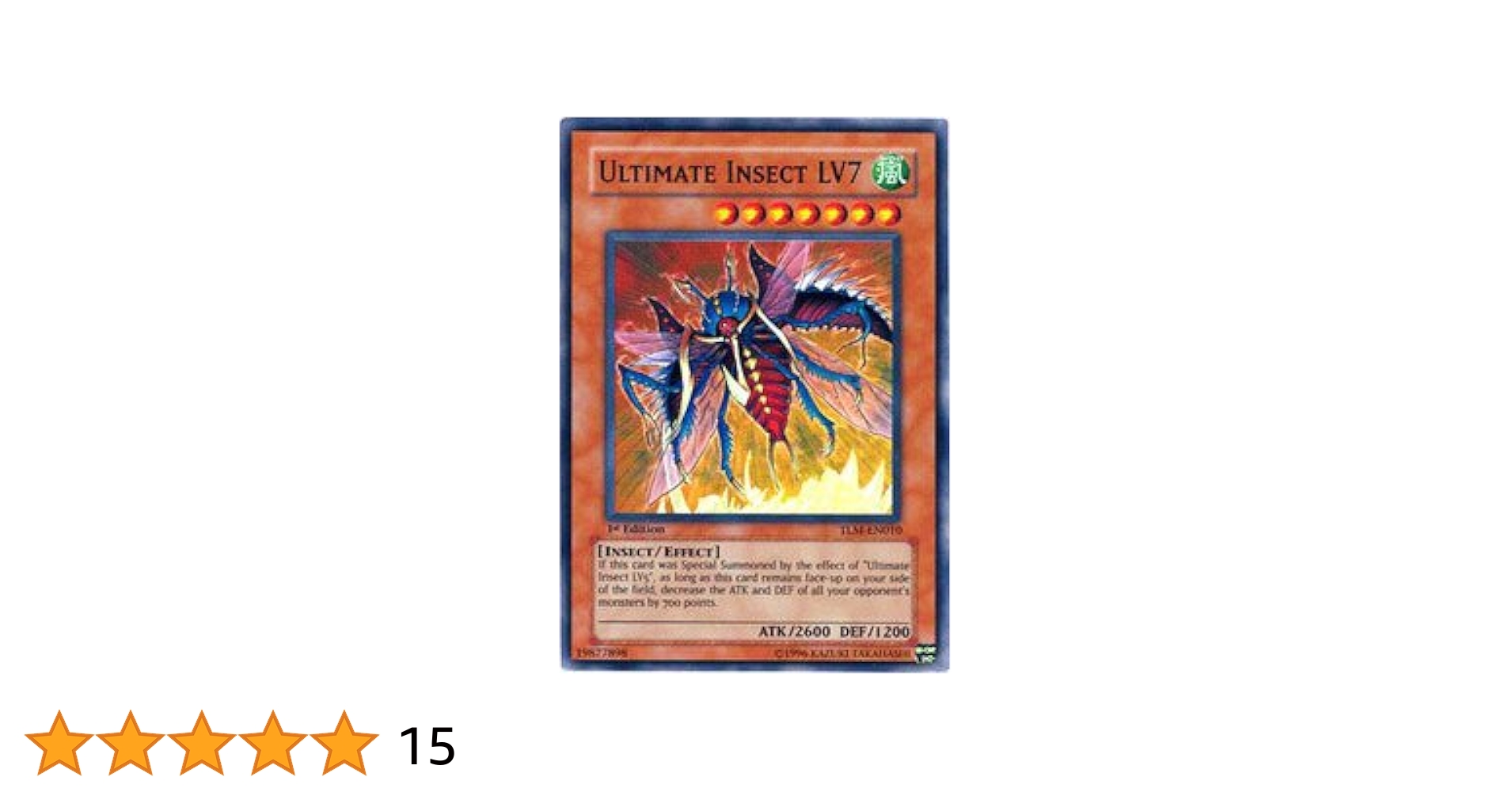Amazon.com: YU-GI-OH! - Ultimate Insect LV7 (TLM-EN010